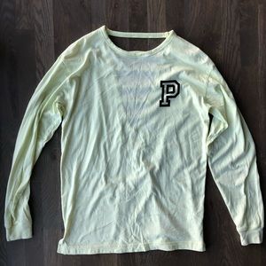 PINK Victoria’s Secret V Back Long Sleeve Top